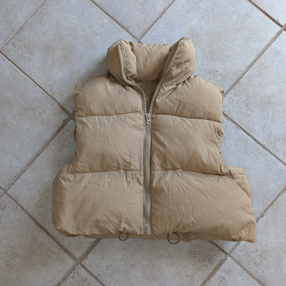 Cropped Puffer Vest